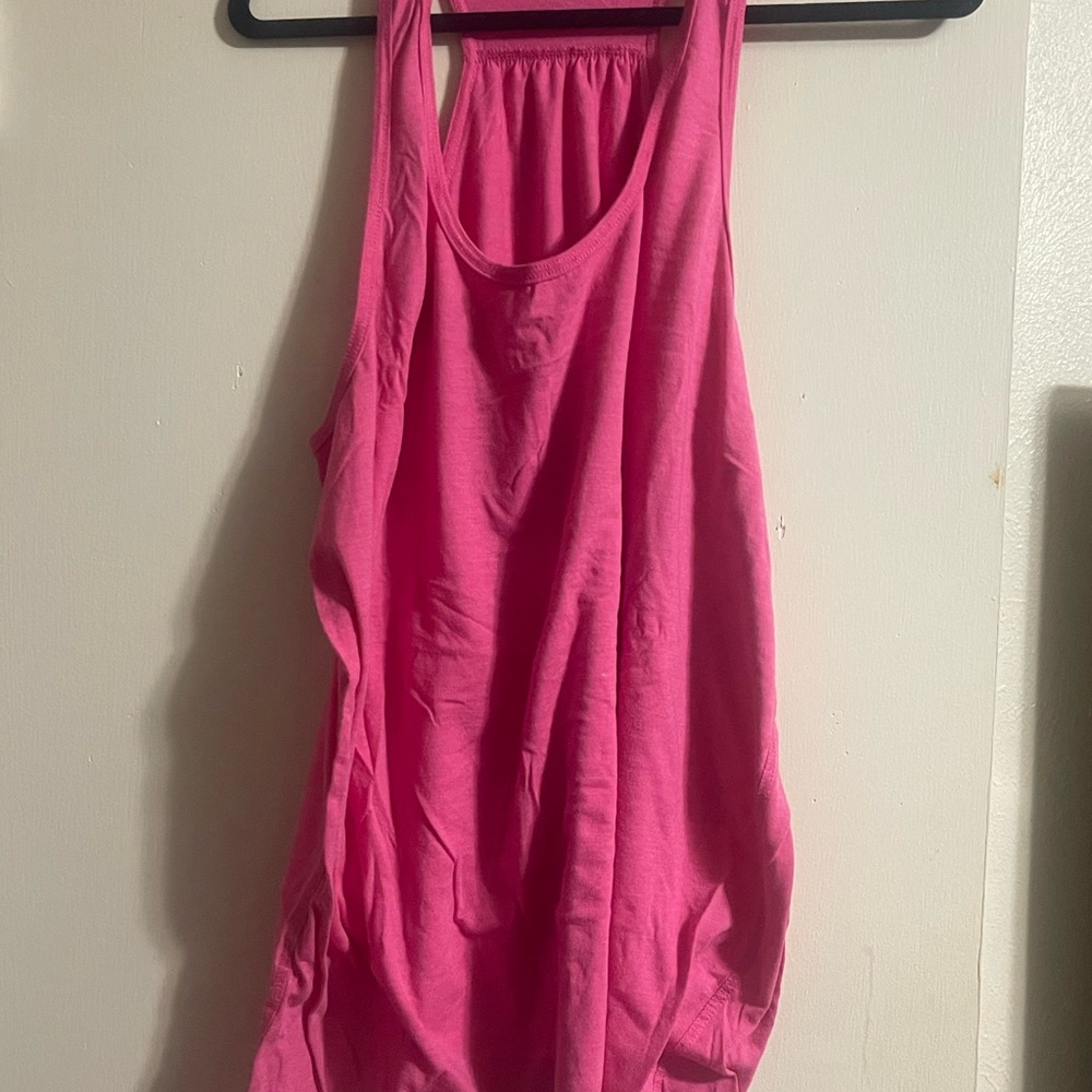 Pink/Blue Sleeveless Women's Top